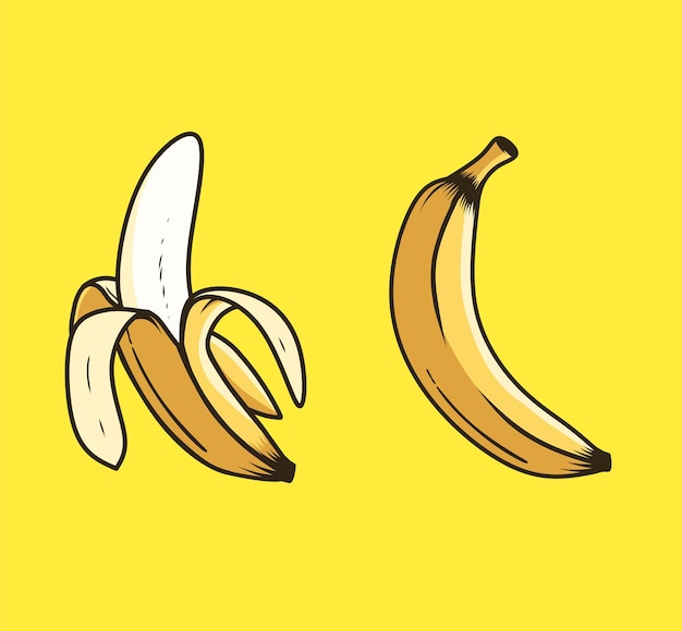 Le vecteur de banane peut être utilisé pour votre composant de conception