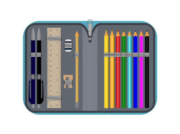 Vecteur De Boîte à Crayons