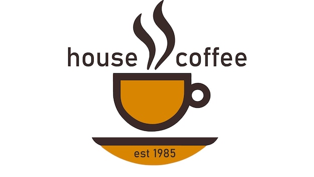 Vecteur de café de logo modifiable