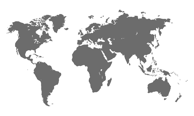 Vecteur de carte mondiale