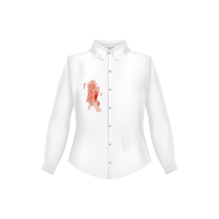 Vecteur vecteur de chemise d'homme frotté sale 3d détaillé réaliste