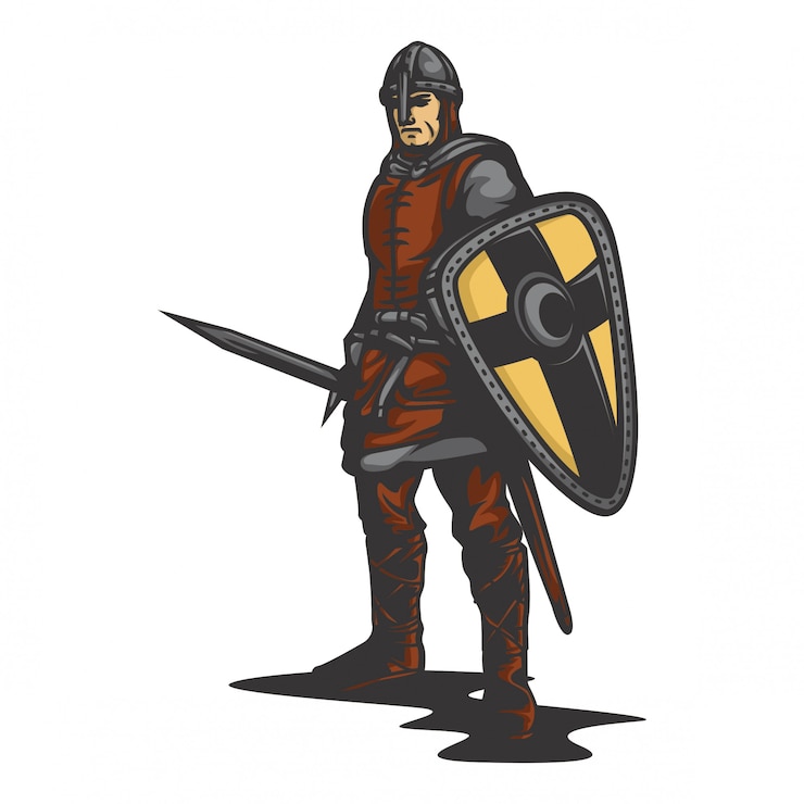Vecteur vecteur de chevalier médiéval
