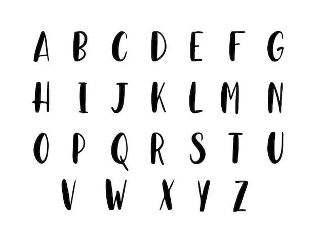 Vecteur de collection alphabet majuscule personnalisé