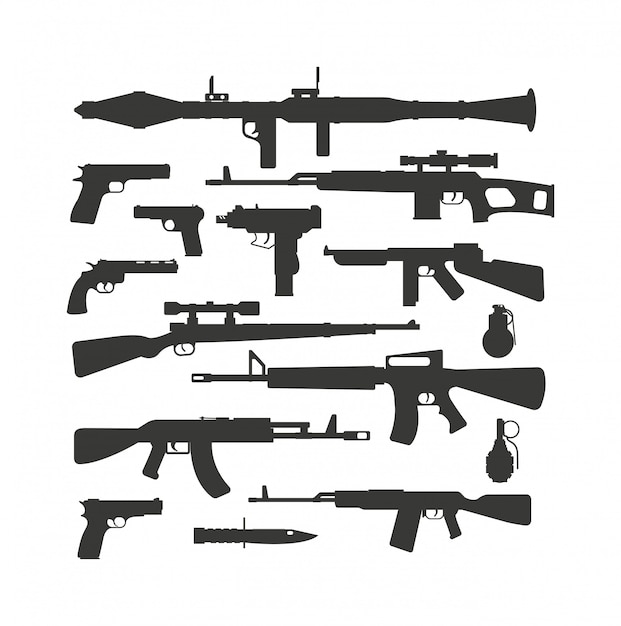Vecteur de collection d&#39;armes.