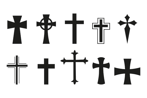 Vecteur de collection de croix