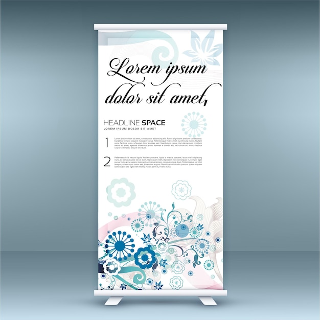 Vecteur Coloré Mega Vente Roll Up Design