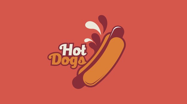 Vecteur De Concept De Logo De Hot-dogs. Modèle De Logo De Restauration Rapide