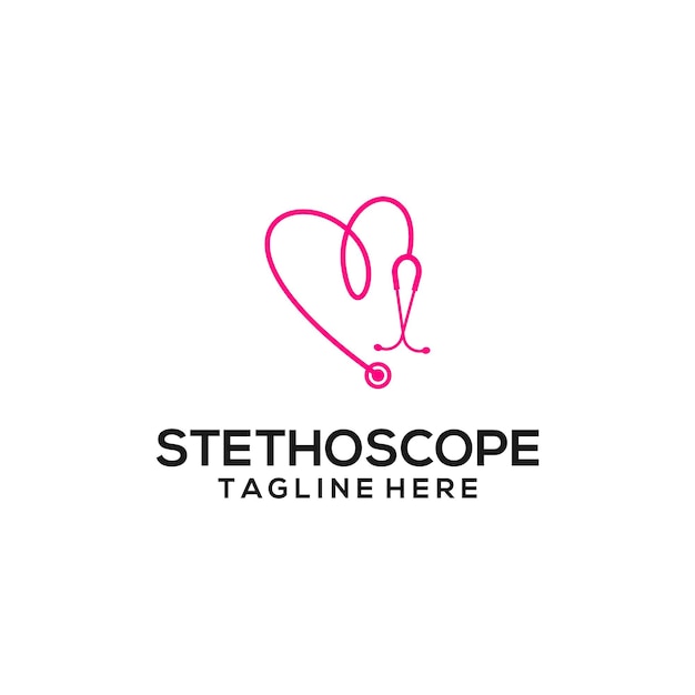 Vecteur De Concept De Logo Stéthoscope. Vecteur De Modèle De Logo Stéthoscope