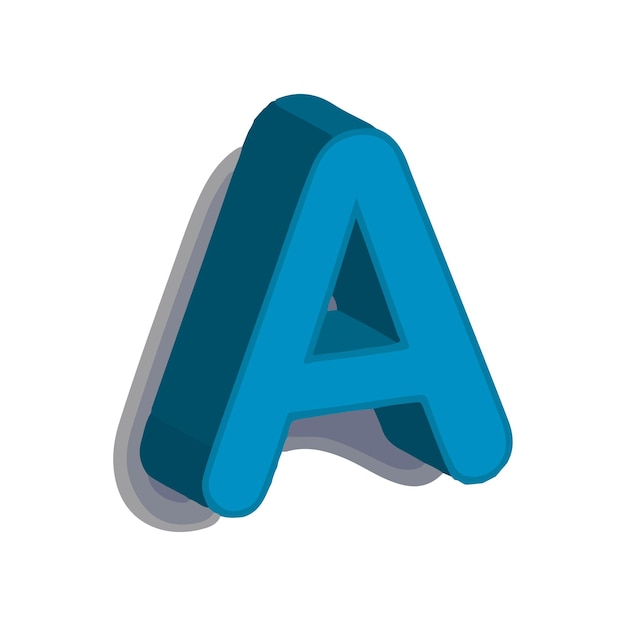 Un vecteur de conception 3D de lettres