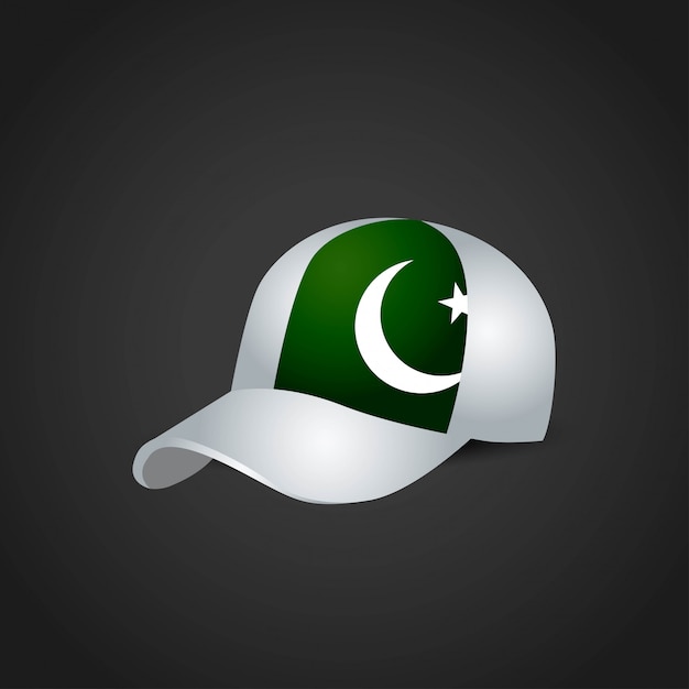 Vecteur De Conception De Cap Drapeau Pakistan