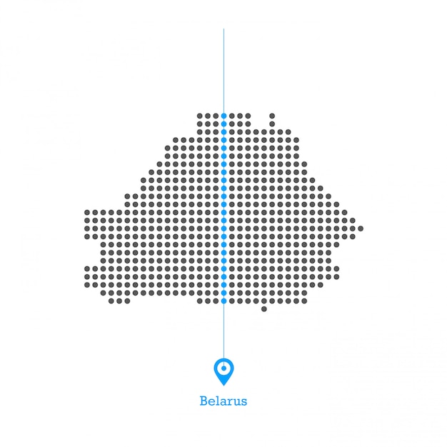 Vecteur De Conception De Carte De Biélorussie