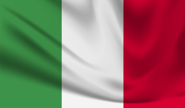 Vecteur De Conception De Drapeau National D'italie