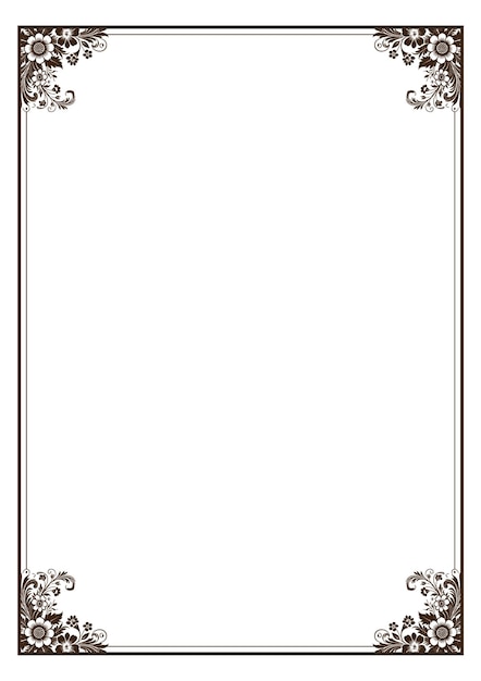 Vecteur de conception du cadre de bordure