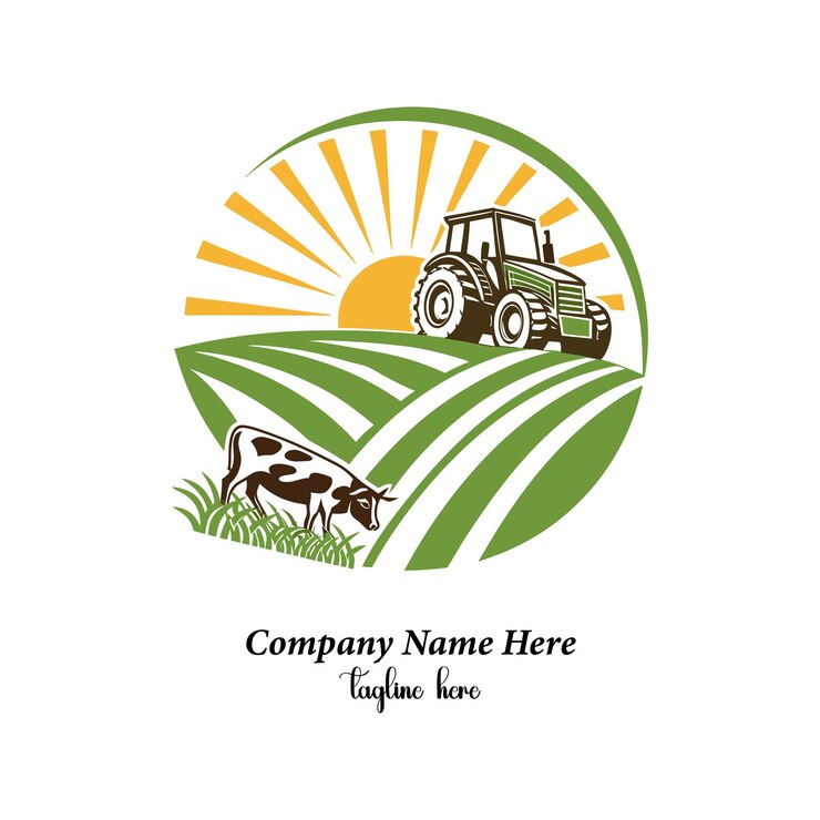Vecteur vecteur de conception du logo de l'agriculture