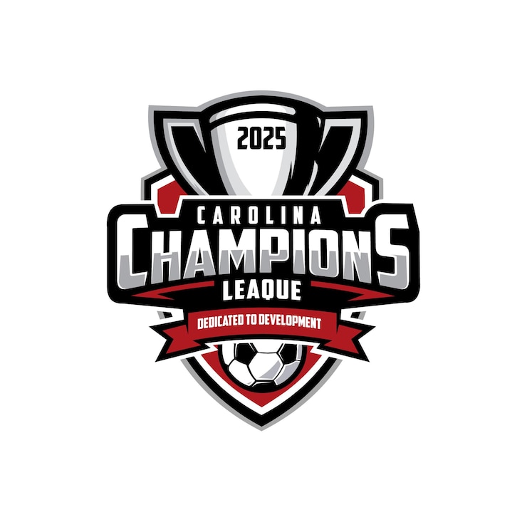 Vecteur le vecteur de conception du logo du football des champions de carolina leaque est isolé