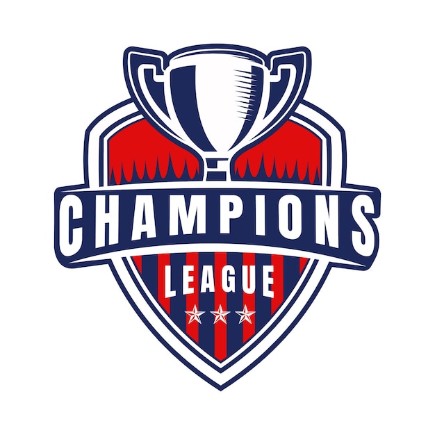 Vecteur de conception du logo de la Ligue des champions