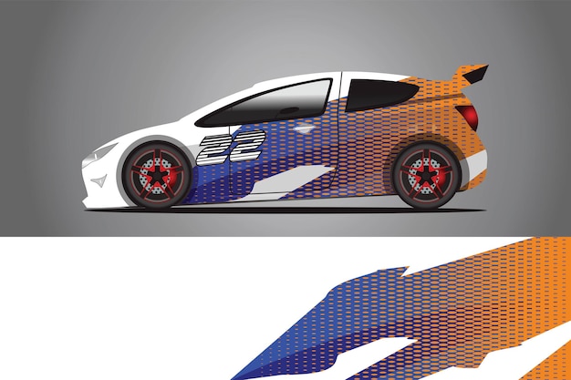 Vecteur De Conception D'enveloppe De Décalcomanie De Voiture