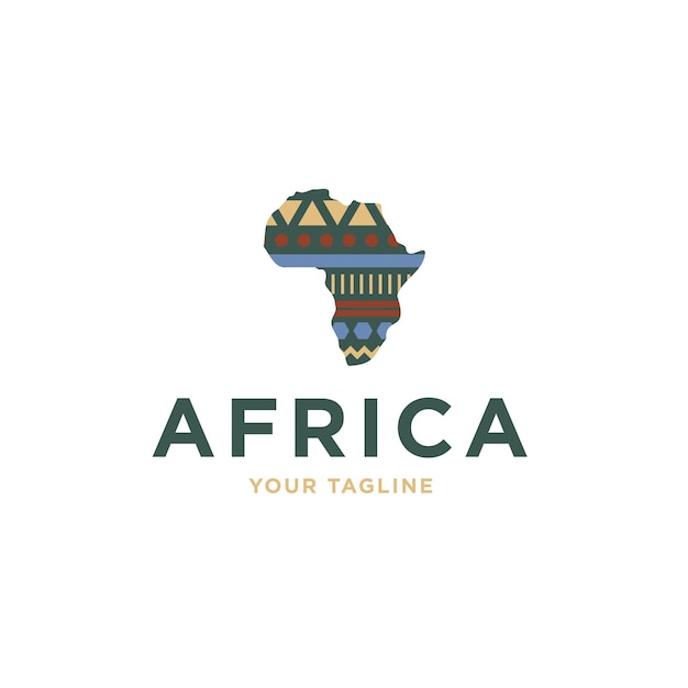 Vecteur De Conception D'icône De Logo D'afrique