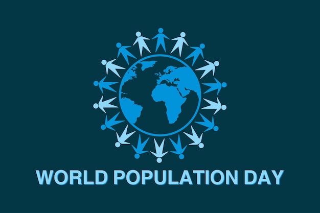 Vecteur De Conception De La Journée Mondiale De La Population