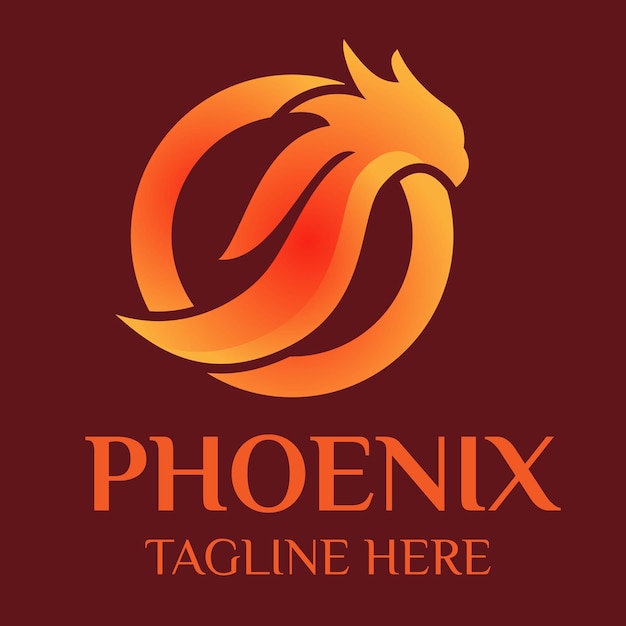 Vecteur De Conception De Logo 3d Oiseau Phoenix