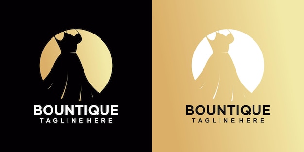 Vecteur De Conception De Logo Bountique Avec Vecteur Premium De Concept Unique Créatif