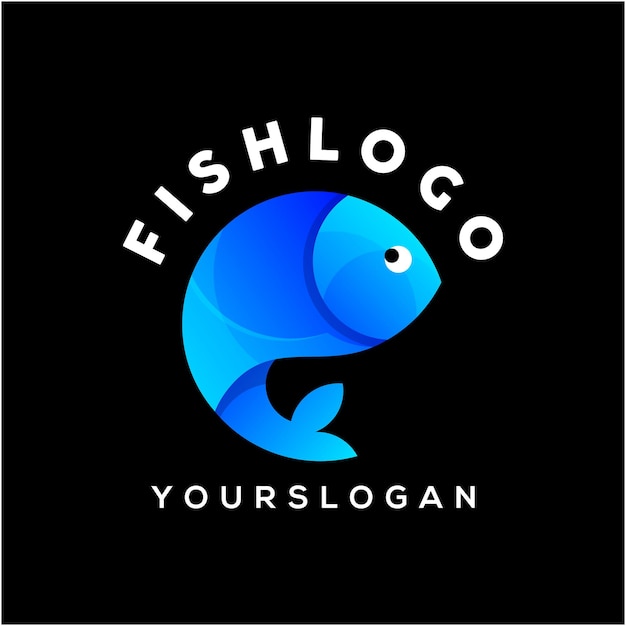 Vecteur De Conception De Logo Coloré Poisson Créatif