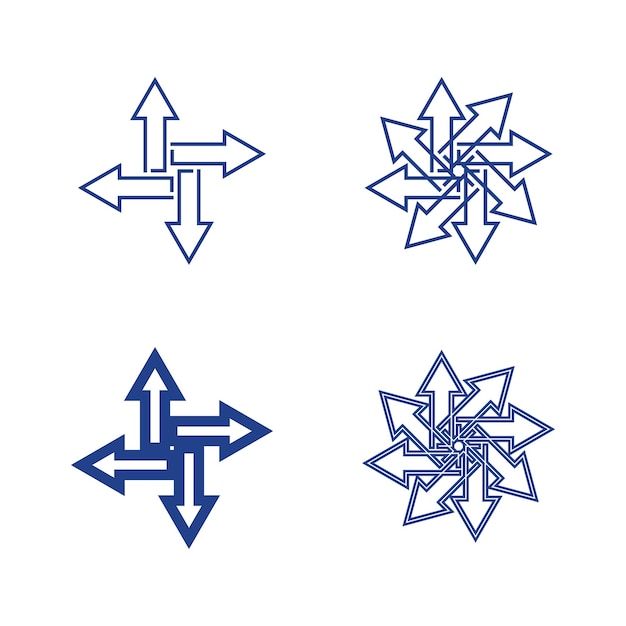 Vecteur De Conception De Logo De Flèche Pour Les Médias Musicaux Lire L'audio Numérique Et Le Logo De Modèle D'entreprise De Financement De Vitesse