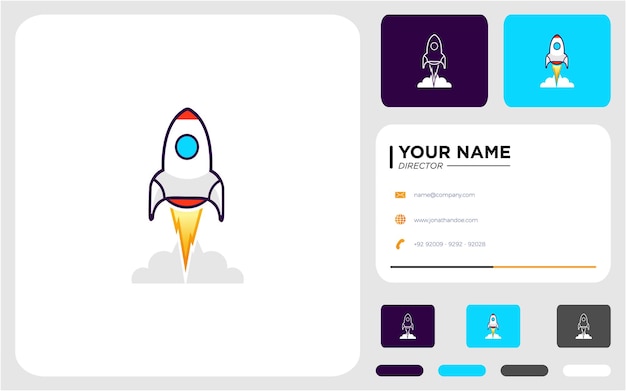 Vecteur De Conception De Logo De Fusée Moderne