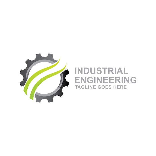 Vecteur de conception de logo industriel