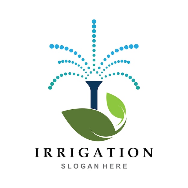 Vecteur De Conception De Logo D'irrigation Illustration De Modèle De Symbole D'icône