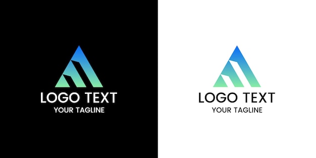vecteur de conception de logo lettre m