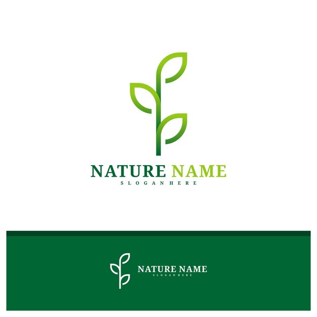 Vecteur De Conception De Logo Nature Illustration De Modèle De Concepts De Logo Creative Leaf