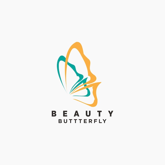Vecteur de conception de logo papillon vectoriel pour le style de maternité avec un concept créatif unique