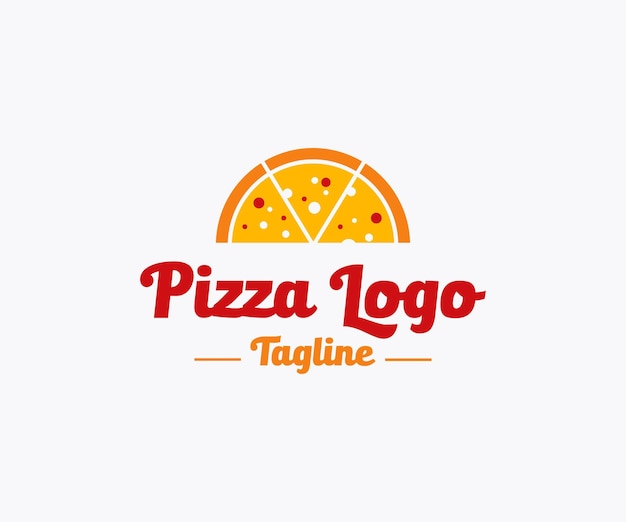 Vecteur De Conception De Logo De Pizza Icône De Pizza Isolée Sur Fond Blanc