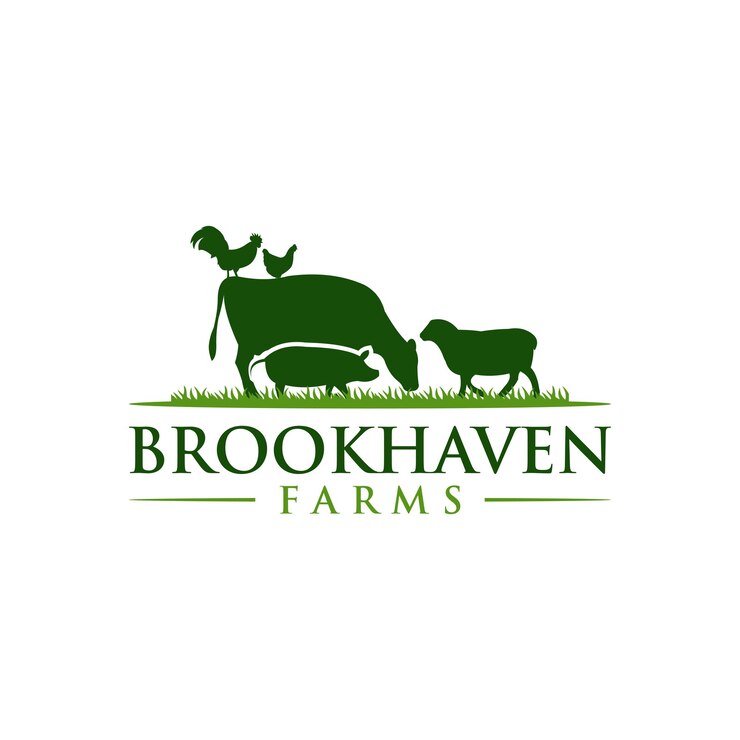 Vecteur de conception de logo de silhouette d'animal de ferme