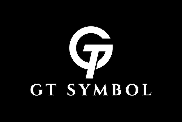 Vecteur De Conception De Logo De Symbole De Signe Gt Tg Minimaliste Simple Et Moderne