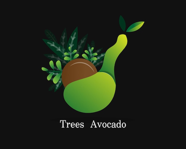 Vecteur De Conception De Marque Logo Fruits Avocat