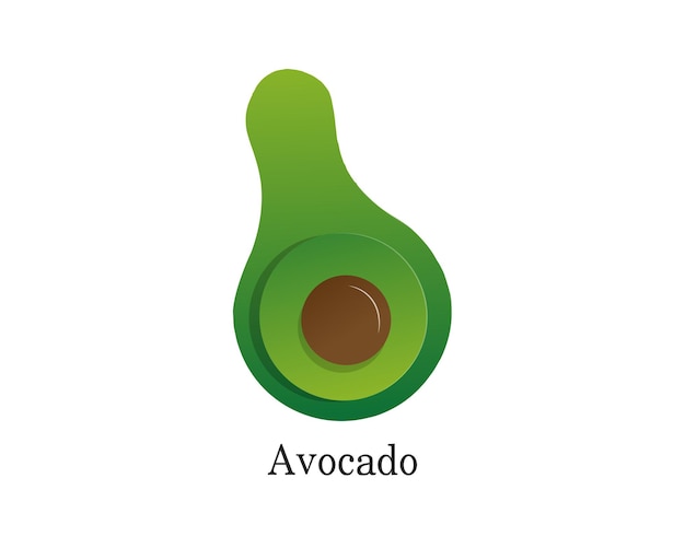 Vecteur De Conception De Marque Logo Fruits Avocat