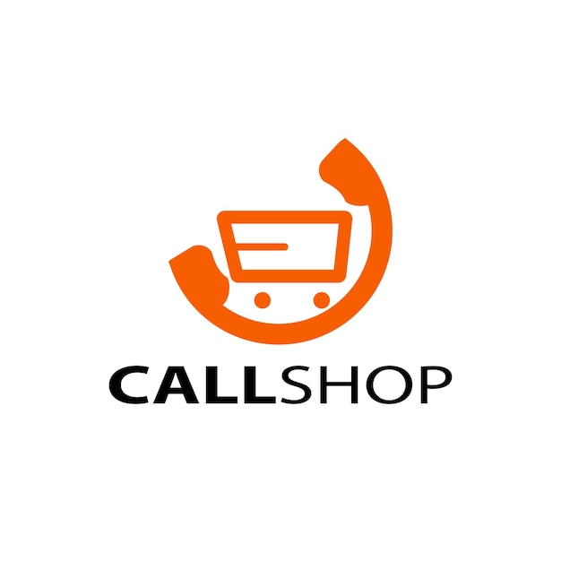 Vecteur vecteur de conception de modèle de logo de centre d'appels pour aider les acheteurs à commander des marchandises
