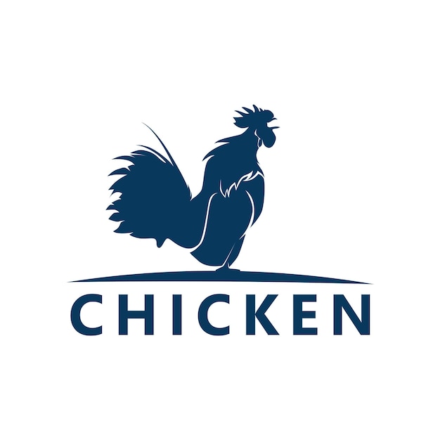 Vecteur de conception de modèle de logo de poulet