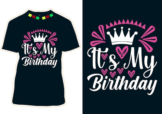 Vecteur de conception de t-shirt d'anniversaire