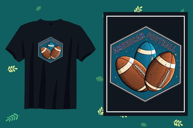 Vecteur vecteur de conception de t-shirt de football