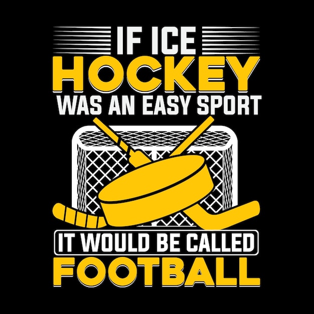 Vecteur De Conception De T-shirt De Hockey