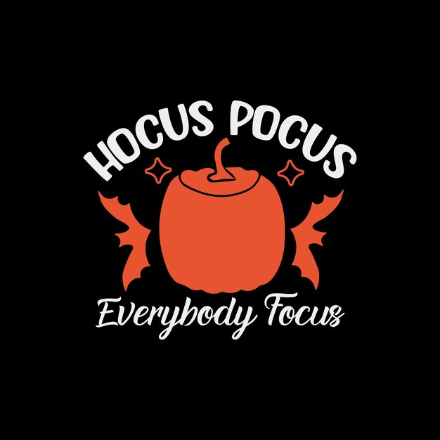 Vecteur De Conception De T-shirt Hocus Pocus