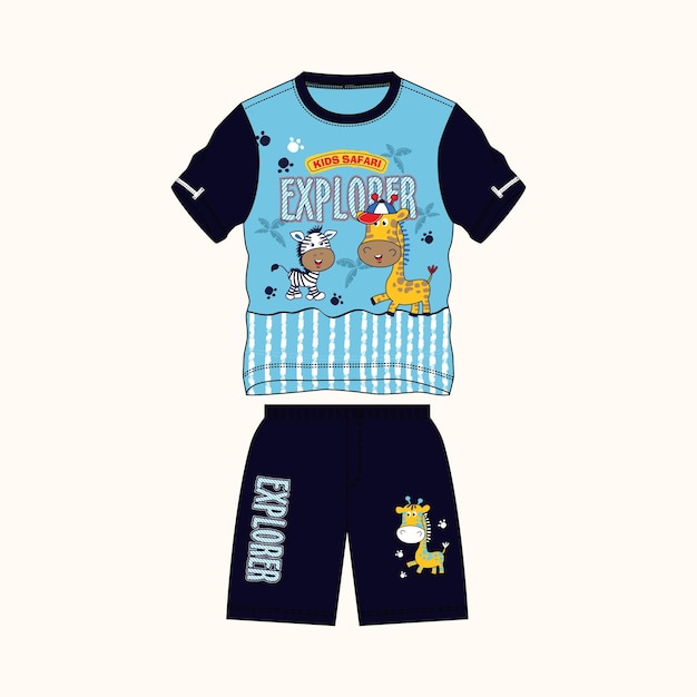 Vecteur De Conception De T Shirt Pour Enfants