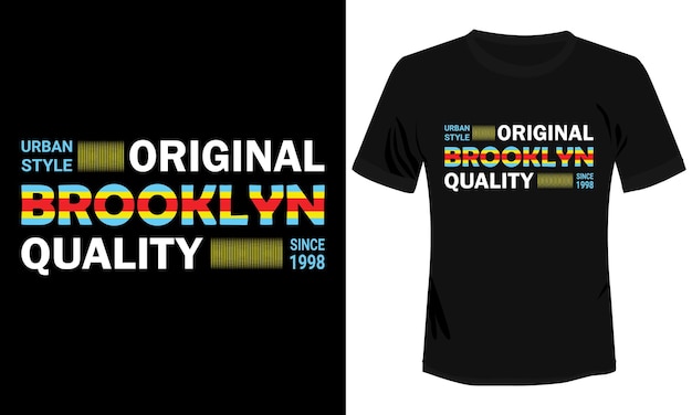 Vecteur de conception de t-shirt de typographie de Brooklyn