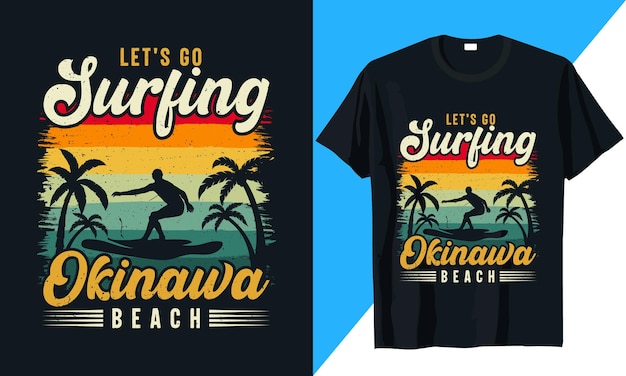 Vecteur De Conception De Tshirt D'été Pour Les Vacances D'été