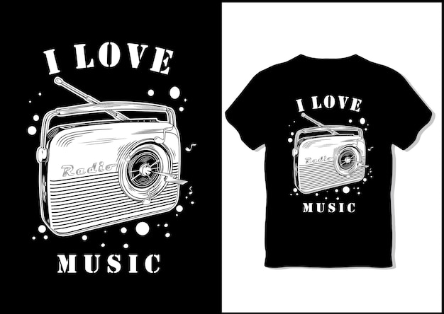 Vecteur De Conception De Tshirt De Musique Vintage