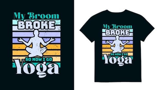 Vecteur De Conception De Tshirt De Yoga