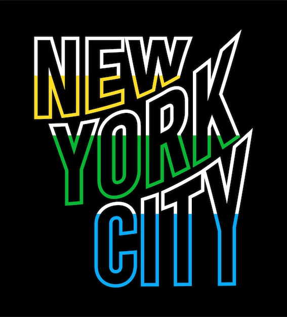 vecteur de conception de typographie new york city pour t-shirt imprimé